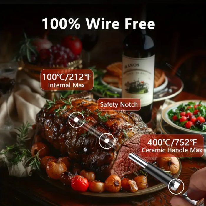 BLACKBULL 2 SENSOR SMART BLUETOOTH BBQ&ΜΕΑΤ THERMOMETER BLTAI1 ΜΕ 2 ΑΙΣΘΗΤΗΡΕΣ, ΕΝΔΕΙΞΕΙΣ ΨΗΤΟΥ ΚΑΙ ΠΕΡΙΒΑΛΛΟΝΤΟΣ - Image 3