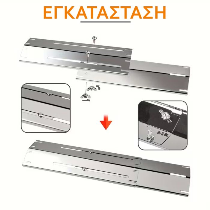 BLACKBULL ΙΝΟΧ ΠΤΥΣΣΟΜΕΝΟΣ ΑΝΤΑΛΛΑΚΤΙΚΟΣ ΔΙΑΧΥΤΗΣ BBQ ΥΓΡΑΕΡΙΟΥ ΚΑΤΑΛΛΗΛΟΣ ΓΙΑ ΤΙΣ ΠΕΡΙΣΣΟΤΕΡΕΣ ΨΗΣΤΑΡΙΕΣ AD01 - Image 2